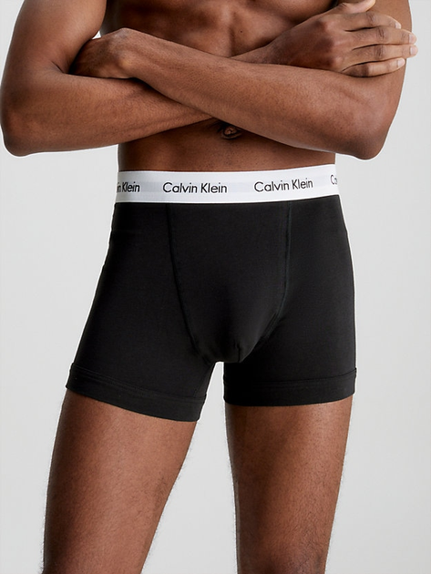 Spodenki Calvin Klein Underwear 3P Trunk 0000U2662G-001 XL 3 szt. Czarny (5051145283389) - obraz 2