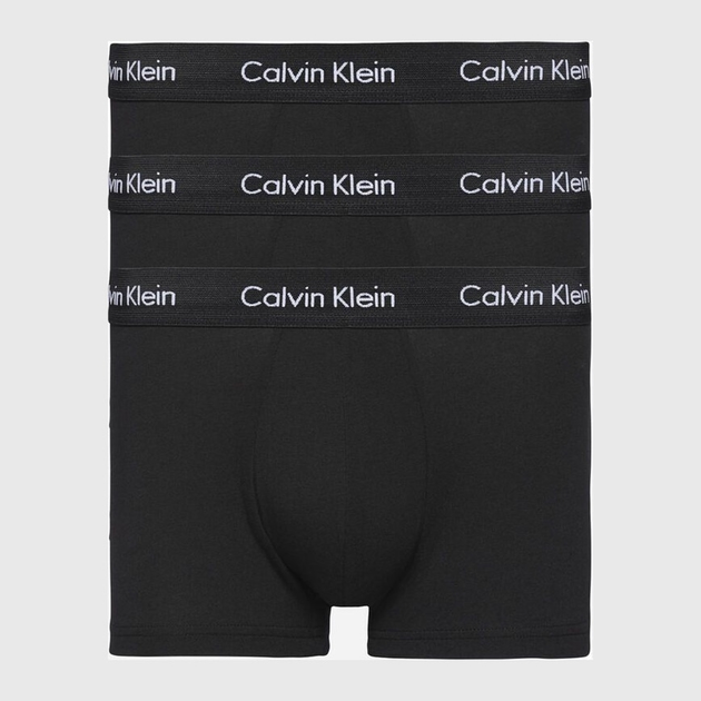 Calvin Klein Underwear 3P Low Rise Trunk 0000U2664G-XWB L 3 szt. Czarny (8719114322473) - obraz 1