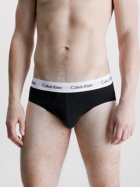 Набір трусів бріфи Calvin Klein Underwear 3P Brief 000NB1398A-001 M 3 шт Чорний (8718935872129) - зображення 2