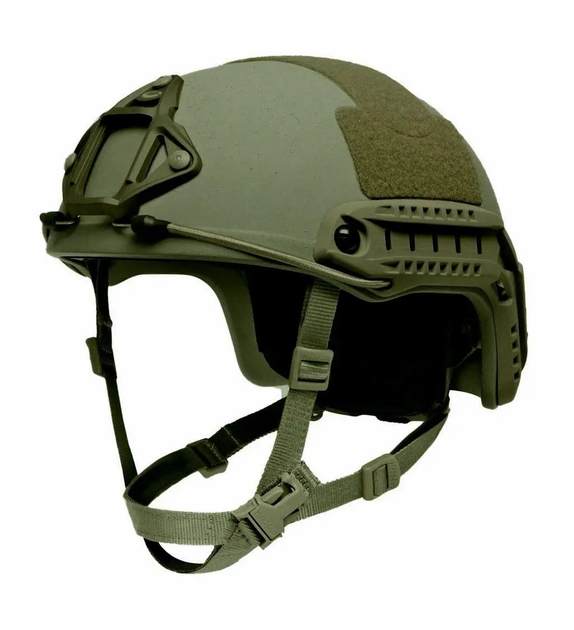 Каска шолом тактичний захист FAST NIJ IIIA балістичний шолом кевларовий Ranger Green - зображення 1