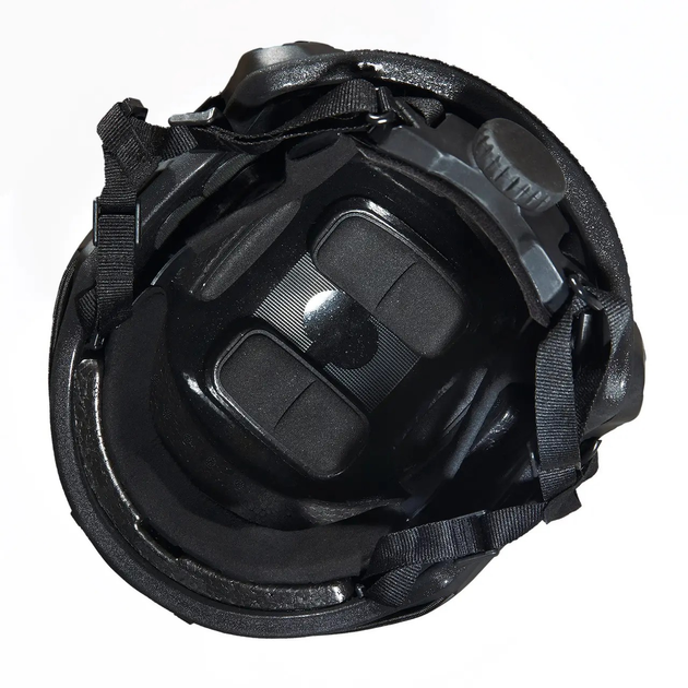 Каска шолом тактичний захист FAST NIJ IIIA балістичний шолом кевларовий Чорний - зображення 2