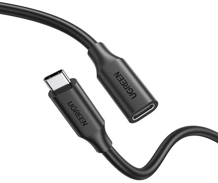 Przedłużacz Ugreen US353 USB 3.1 Gen 2 Type-C M-F 20V/5A 100W 10Gbps 1 m Czarny (6957303813872) - obraz 3