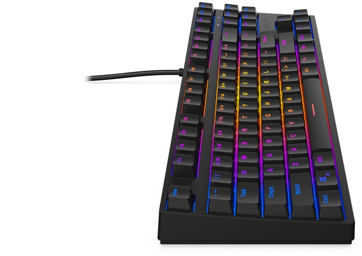Клавіатура дротова Krux Atax PRO RGB TKL Outemu Brown USB Black (KRX0039) - зображення 8