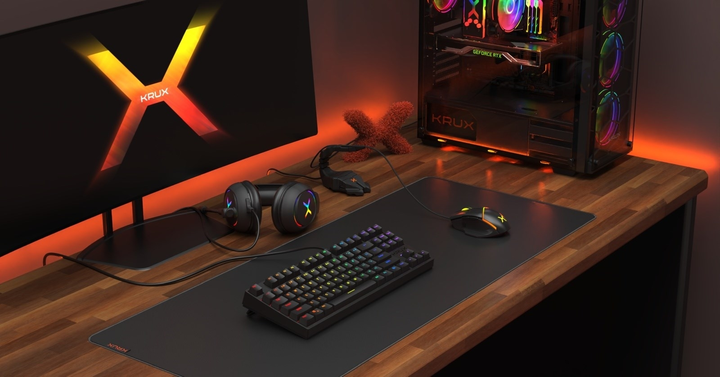 Клавіатура дротова Krux Atax PRO RGB TKL Outemu Brown USB Black (KRX0039) - зображення 12