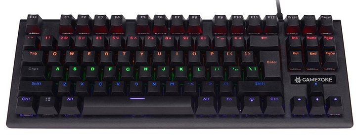 Klawiatura przewodowa Tracer Gamezone Stinger 87 USB Czarna (TRAKLA46221) - obraz 3