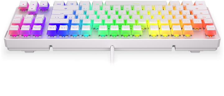 Klawiatura przewodowa Endorfy Thock TKL Pud Kailh Red USB Onyx White (EY5A009) - obraz 5