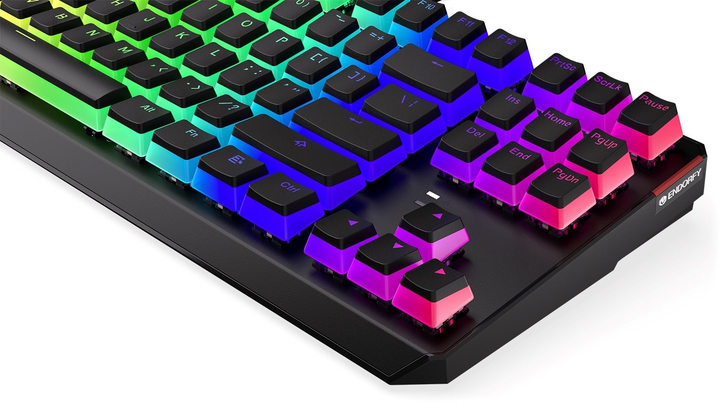 Klawiatura przewodowa Endorfy Thock TKL Pud Kailh Blue USB Black (EY5A004) - obraz 9