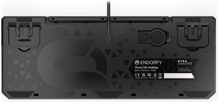 Klawiatura przewodowa Endorfy Thock TKL Pud Kailh Blue USB Black (EY5A004) - obraz 13