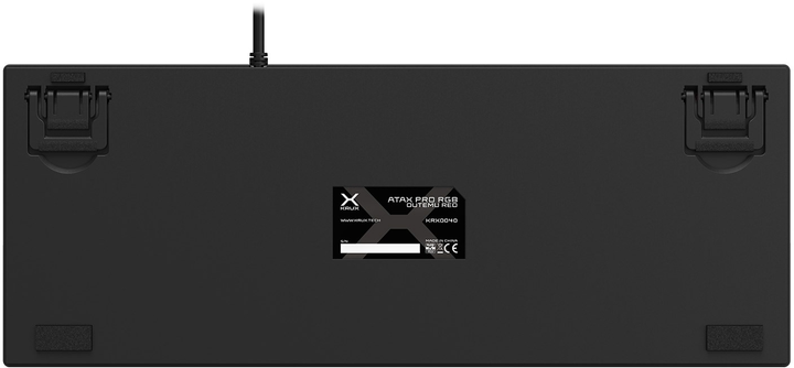 Klawiatura przewodowa Krux Atax PRO RGB TKL Outemu czerwona USB czarna (KRX0040) - obraz 8