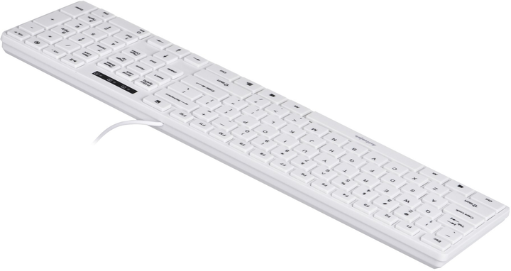 Клавіатура дротова Activejet K-3066SW USB White - зображення 5