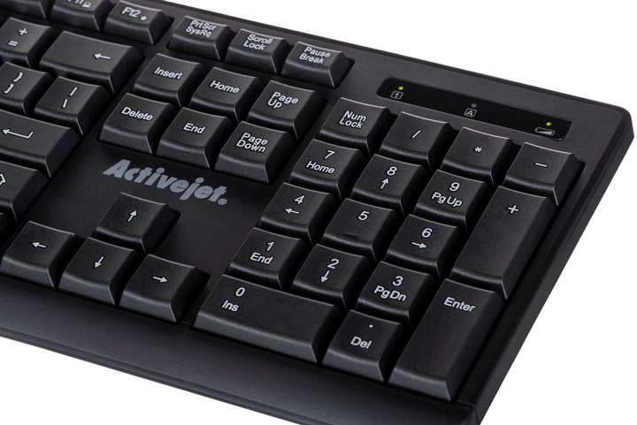 Klawiatura bezprzewodowa Activejet K-3803SW USB/bezprzewodowa Czarna - obraz 5