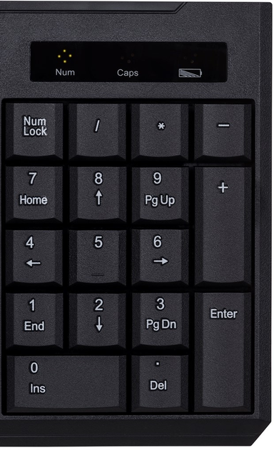 Klawiatura bezprzewodowa Activejet K-3911W USB/bezprzewodowa Czarna - obraz 6