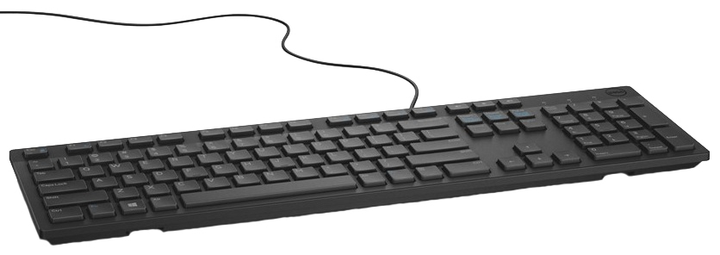 Мультимедійна клавіатура дротова Dell 580-ADHK USB Black (KB216-BK-ENG-INT) - зображення 2