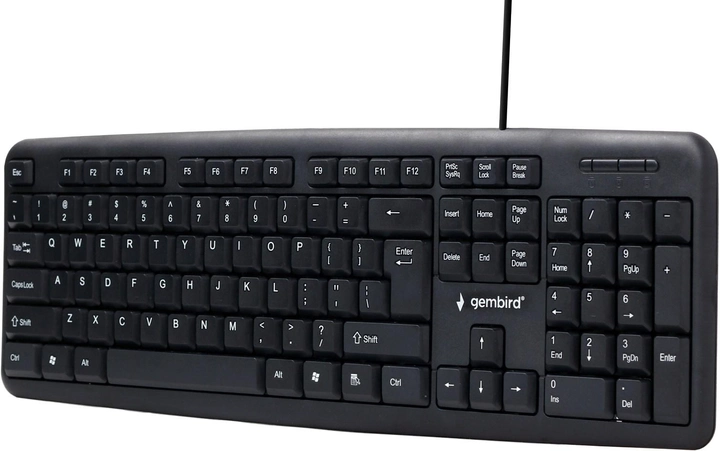 Клавіатура дротова Gembird KB-U-103 USB Black - зображення 2