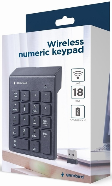 Клавіатура бездротова Gembird KPD-W-02 Bluetooth Black - зображення 4
