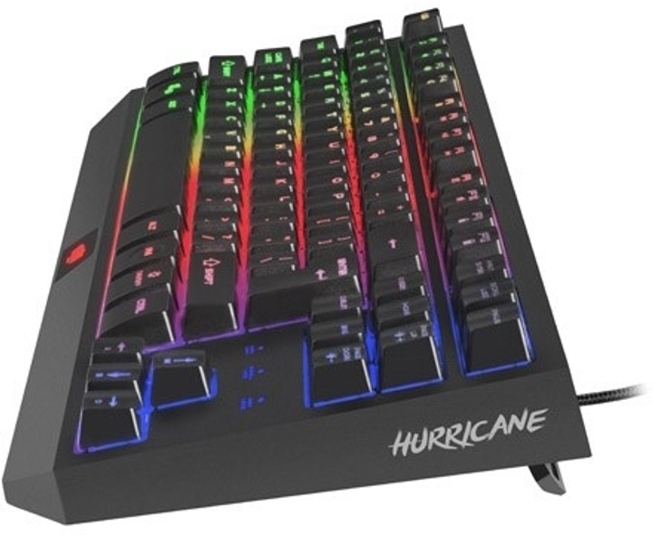 Клавіатура дротова Natec Fury Hurricane TKL USB Black (NFU-1238) - зображення 3