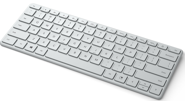 Клавіатура бездротова Microsoft Bluetooth Compact White (21Y-00038) - зображення 2