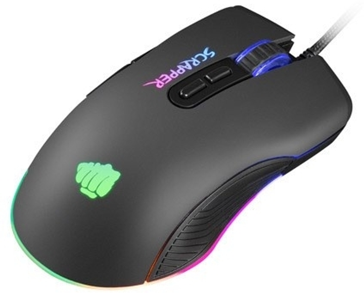 Mysz Natec Fury Scrapper USB Czarna (NFU-1699) - obraz 3