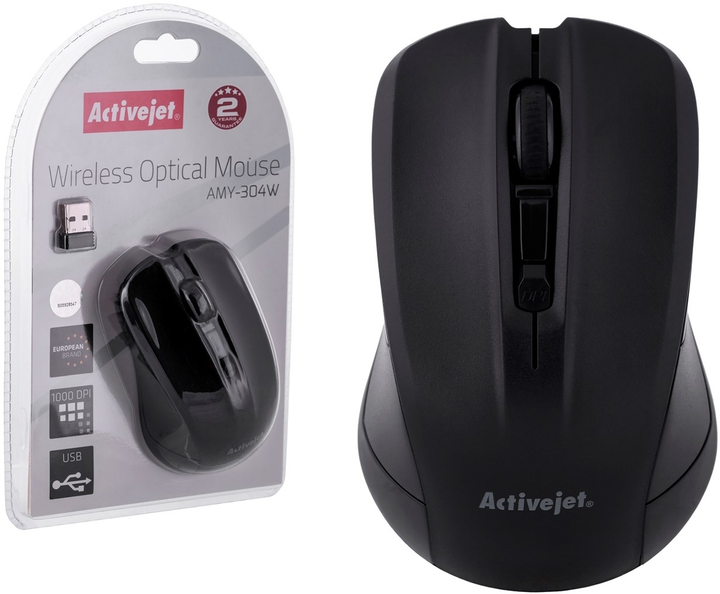 Mysz Activejet AMY-304W Bezprzewodowa Czarna - obraz 8
