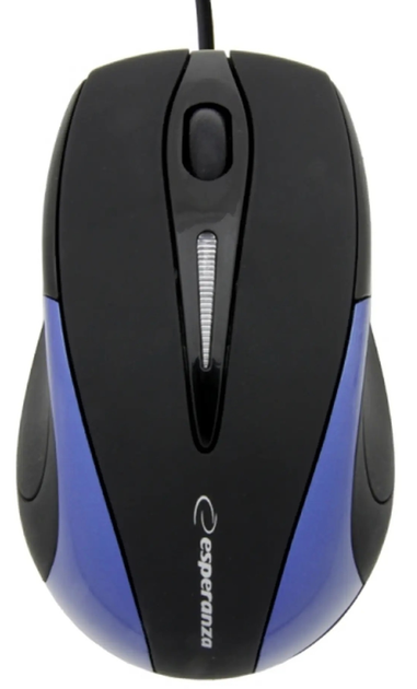 Mysz Esperanza Sirius USB czarno-niebieska (EM102B) - obraz 1