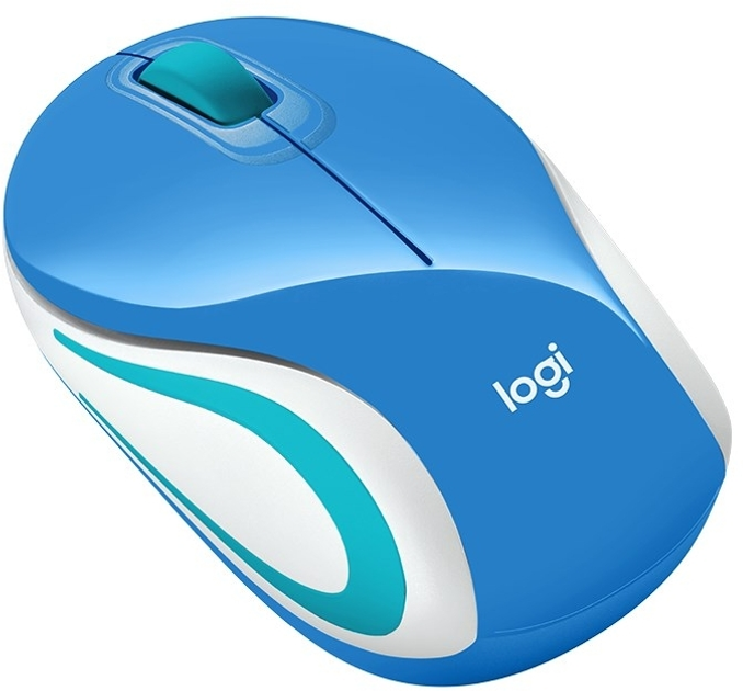 Mysz Logitech M187 Mini Wireless niebieska (910-002733) - obraz 3