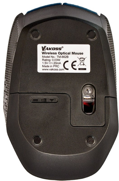 Mysz Vakoss TM-662B Wireless Blue (TM-662B) - obraz 4
