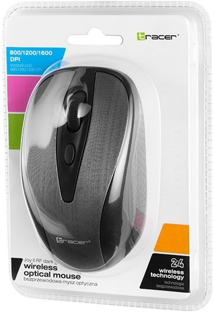 Mysz Tracer Joy II RF Nano Bezprzewodowa Czarna/Szara (TRAMYS46707) - obraz 4