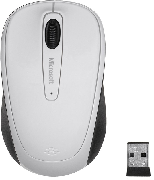 Mysz Microsoft Mobile 3500 Wireless czarno-biała (GMF-00196) - obraz 1