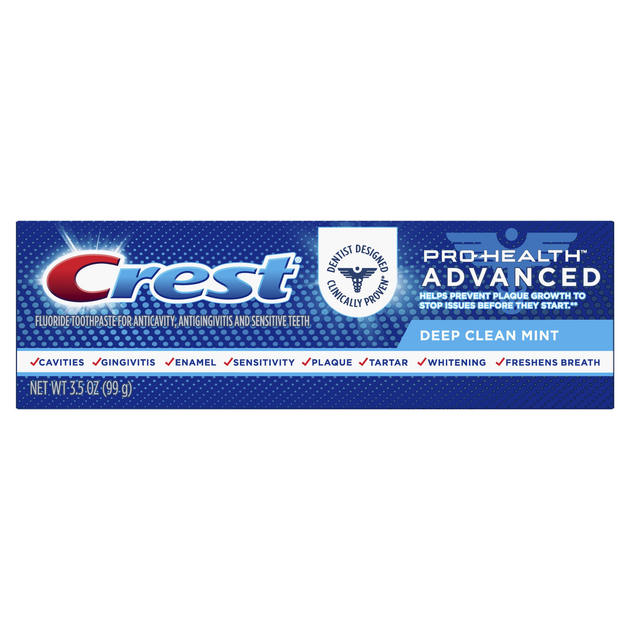 Глибоко очищувальна зубна паста Crest Pro-Health Advanced Deep Clean Mint Toothpaste 99гр (037000976608) - Фото 1 Глибоко очищувальна зубна паста Crest Pro-Health Advanced Deep Clean Mint Toothpaste 99гр (037000976608) - зображення 1