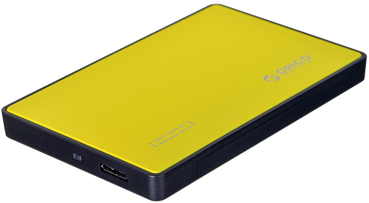 Kieszeń zewnętrzna Orico 2.5" OBUDOWA HDD/SSD USB-A 3.0 ALU Żółta (2588US3-V1-OR-EP) - obraz 1