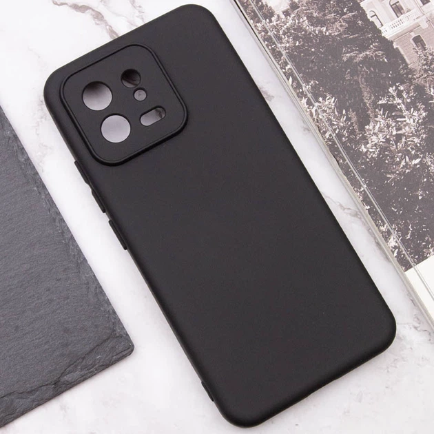 Чохол Silicone Cover Lakshmi Full Camera (A) для Xiaomi 13 Чорний / Black - зображення 6