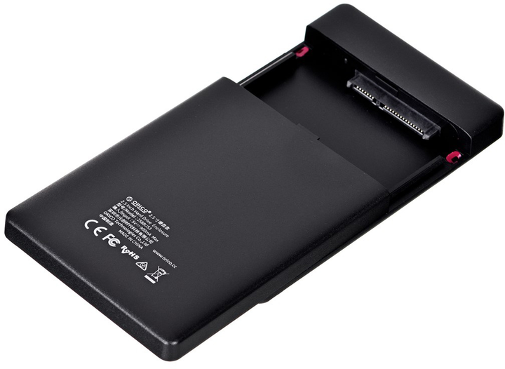Kieszeń zewnętrzna Orico 2.5" OBUDOWA HDD/SSD USB-A 3.0 ALU Czerwona (2588US3-V1-RD-EP) - obraz 3