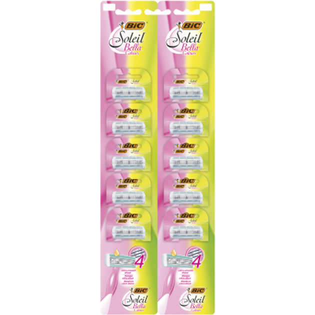 Бритва Bic Soleil Bella Colours одноразова 10 шт. (3086123508552) - зображення 1