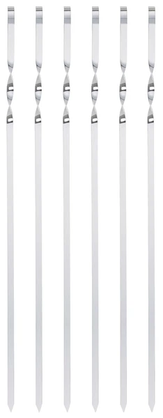 Набор шампуров RINGEL BBQ Expert 60 см 6 шт (RG-12003/6) - изображение 1