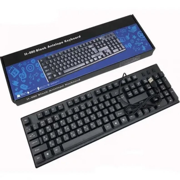 Проводная компьютерная клавиатура UKC USB H-880 – фото, отзывы ...