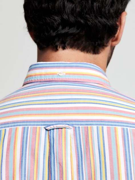Сорочка GANT Bc Summer Stripe Reg Bd 3026430 L Aqua (7325705708086) - зображення 5