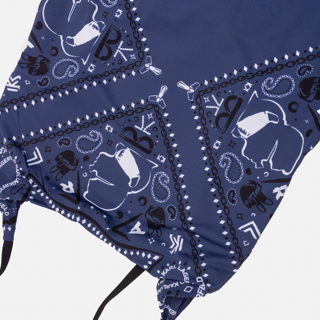 Суцільний купальник жіночий Karl Lagerfeld KL21WOP09 L Navy (8051884144184) - зображення 7