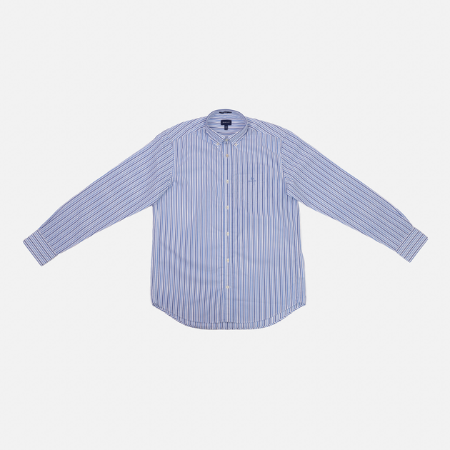 Сорочка GANT The Broadcloth 3 Col Stripe Reg Bd 3060500 L Pacific Blue (7325705691944) - зображення 1