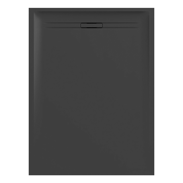 Душовий піддон Geberit Sestra 160 х 80 х h4 см, графіт/структурований 550.278.00.2 - зображення 2