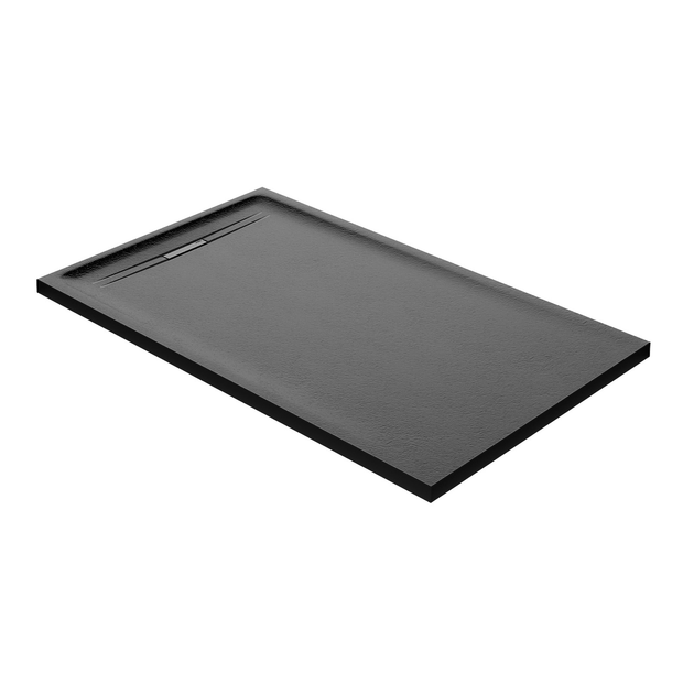 Душевой поддон Geberit Sestra 120 х 70 х h4 см, графит/структурированный 550.224.00.2 - изображение 1