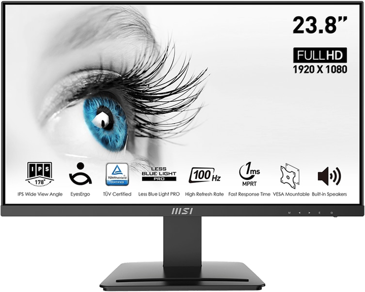 Монитор MSI PRO MP243X -- IPS 8-Bit / 100Hz / 1ms MPRT / Adaptive-Sync ...