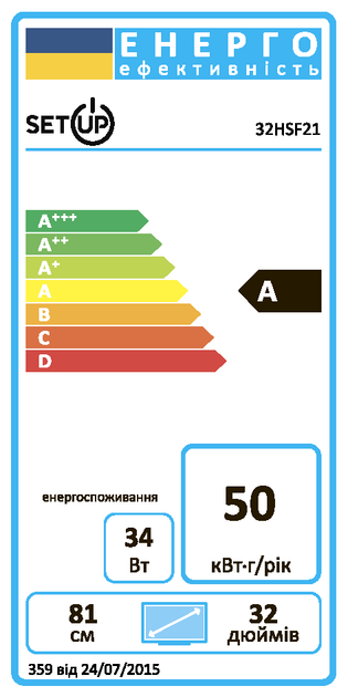 LED-телевізор Setup 32HSF21 (6820135) - изображение 2