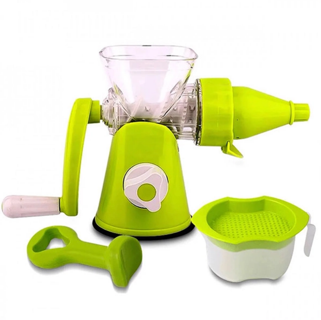 Многофункциональная соковыжималка для овощей и фруктов с зажимом Handy Juicer шнековая ручная - изображение 3