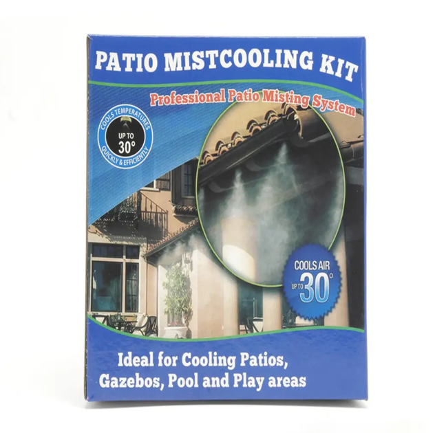 Садовый туманообразователь для беседок Patio Mistcooling система распылитель с 10-метровой системой трубок - изображение 5