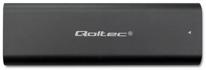 Kieszeń zewnętrzna Qoltec na SSD 2,5" SATA USB Type-C 3.1 Czarna - obraz 2