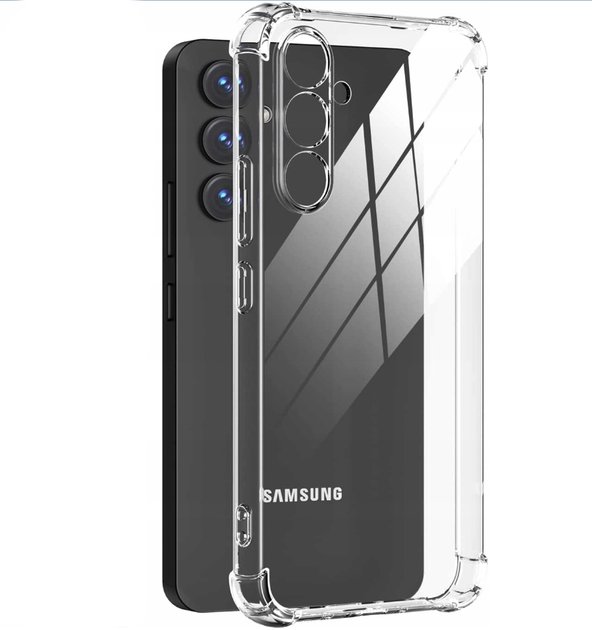 Протиударний прозорий чохол для Samsung Galaxy A34 5G SM-A346E - Фото 1 Протиударний прозорий чохол для Samsung Galaxy A34 5G SM-A346E - зображення 1