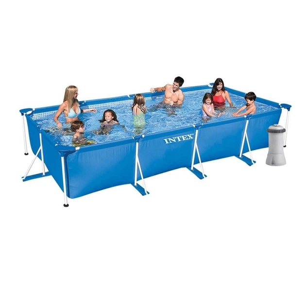 Каркасный бассейн Intex 28274, фильтр-насос 2006 л/ч, 450-220-84 см, объём 7127 л - Фото 1 Каркасный бассейн Intex 28274, фильтр-насос 2006 л/ч, 450-220-84 см, объём 7127 л - изображение 1