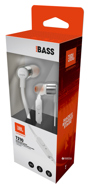Навушники JBL T210 Grey (JBLT210GRY) - зображення 6