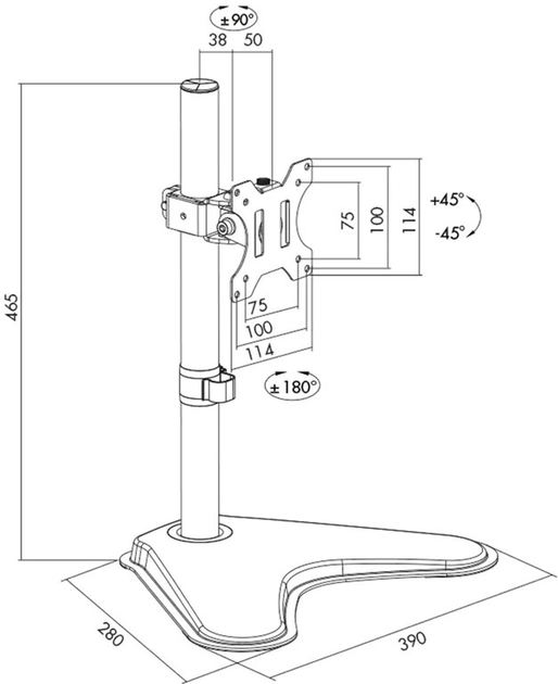 Кронштейн Logilink BP0044 (4052792046496) - зображення 3