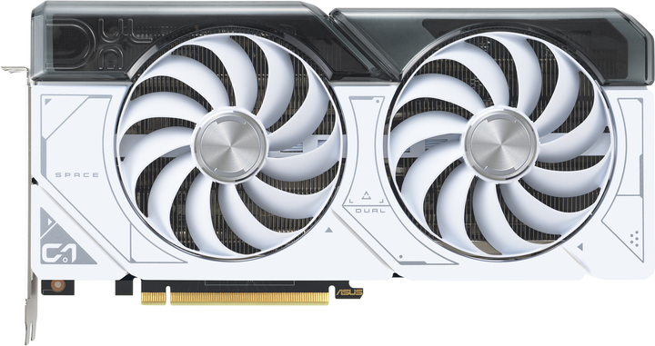 ASUS PCI-Ex GeForce RTX 4070 Dual White OC Edition 12GB GDDR6X (192bit) (2550/21000) (1 x HDMI, 3 x DisplayPort) (90YV0IZ4-M0NA00) - зображення 1